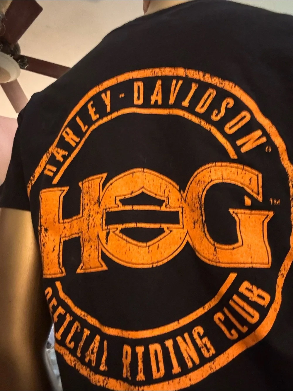 Women's “hog” Harley Davidson Black Logo Tee